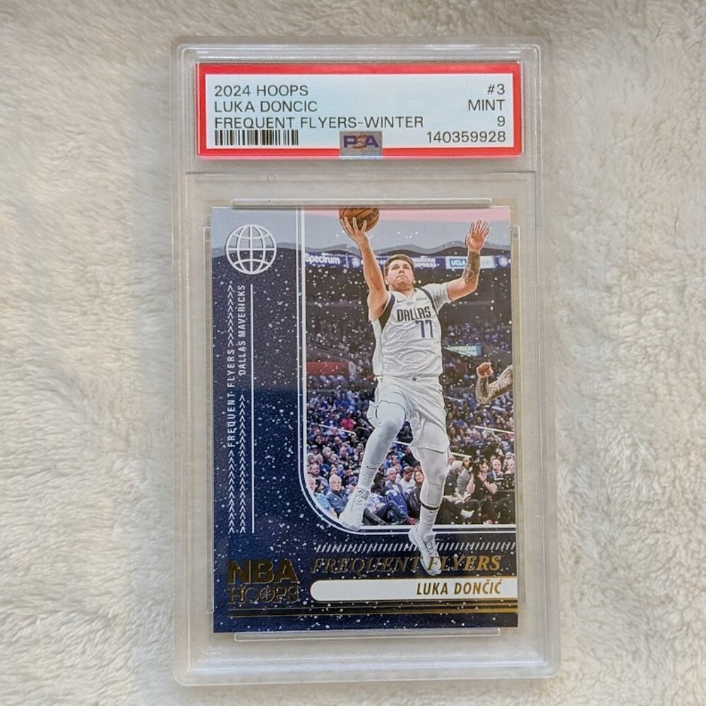 2024 HOOPS Luka Doncic Frequent Flyers- Winter #3 Grade Mint9